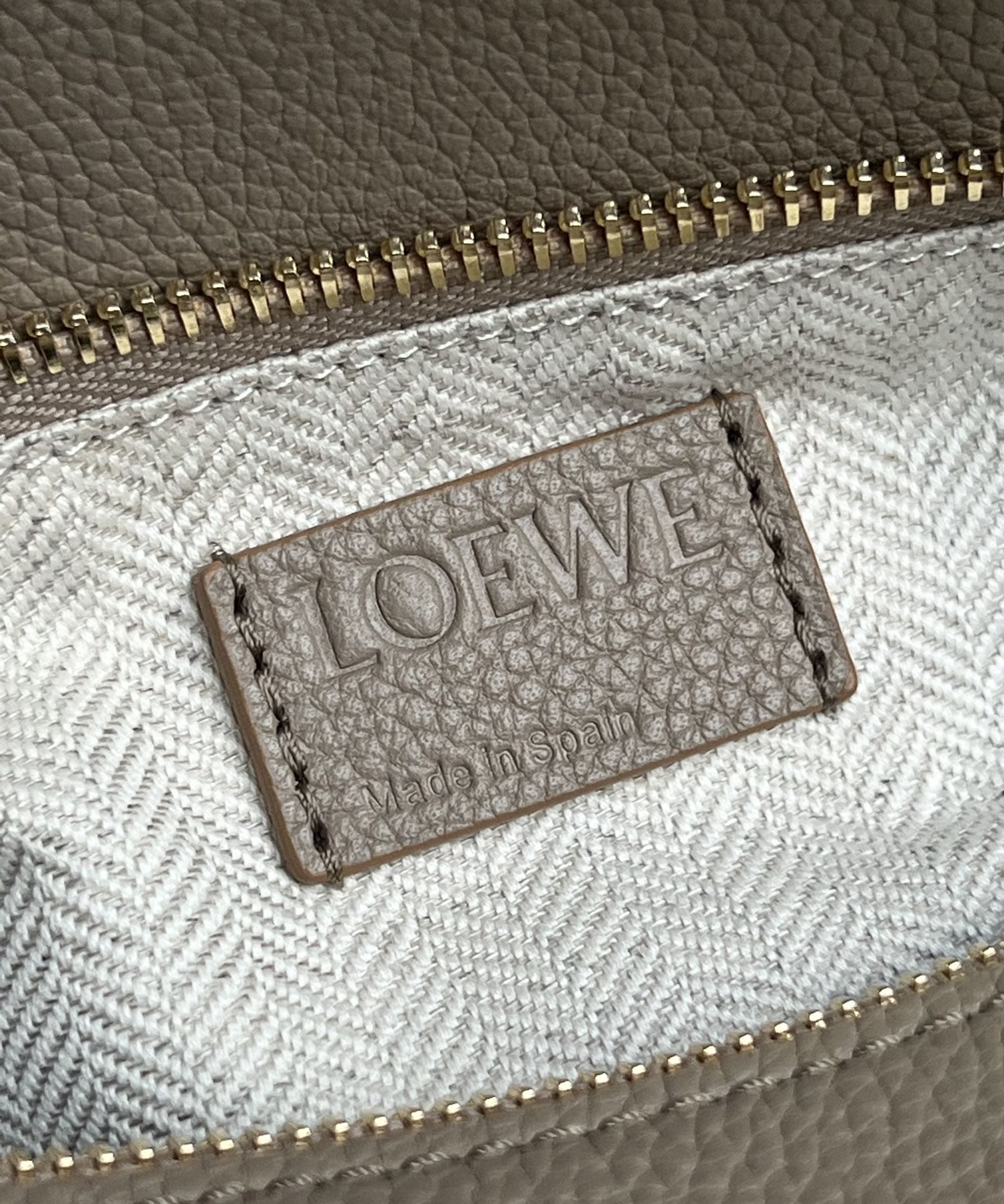 LOEWE Small Puzzle Bag In  Calfskin - Sand