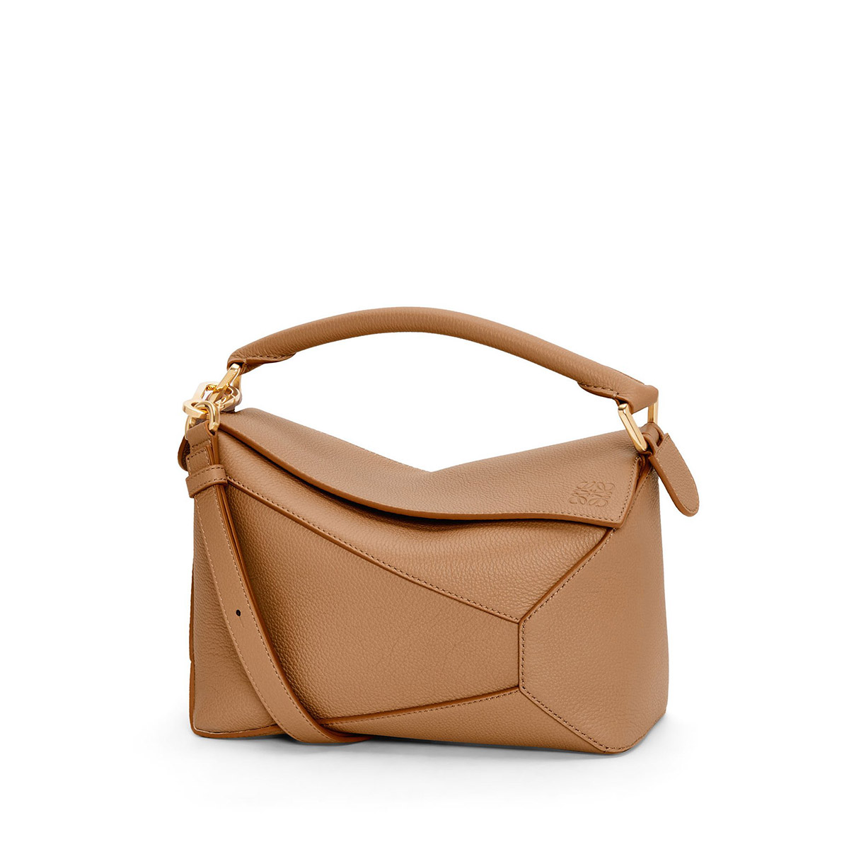 LOEWE Small Puzzle Bag In  Calfskin - Toffee