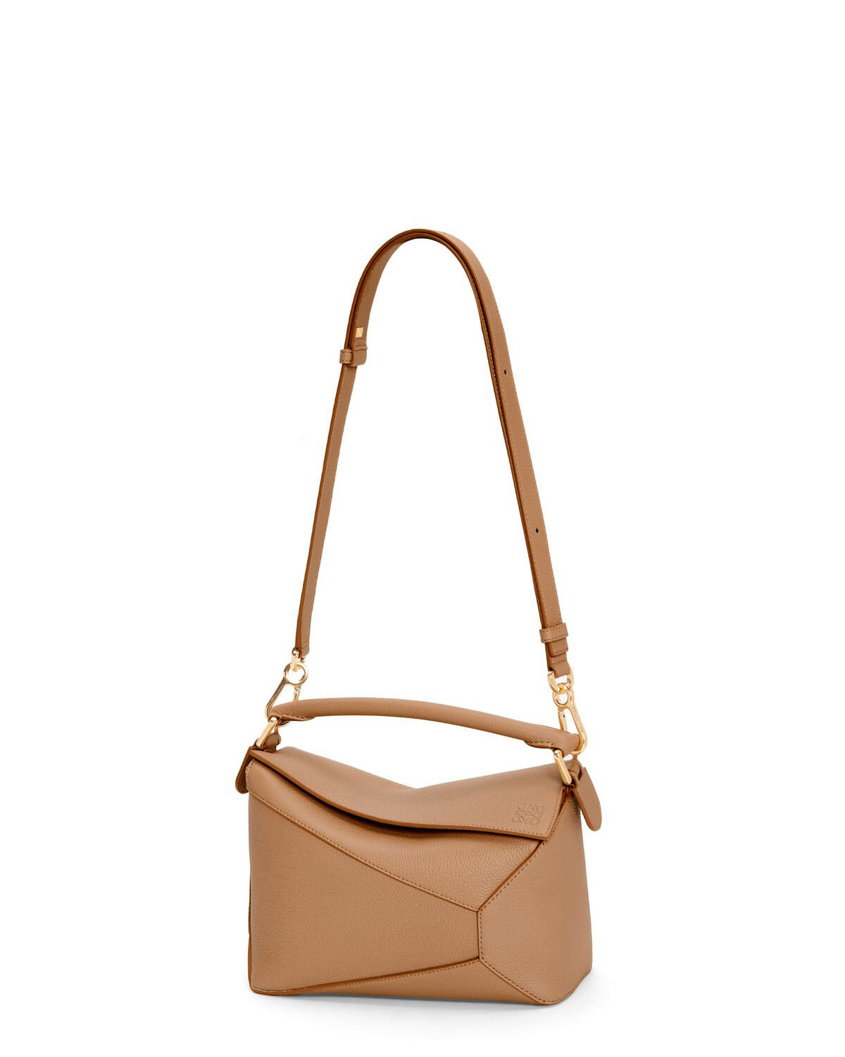 LOEWE Small Puzzle Bag In  Calfskin - Toffee