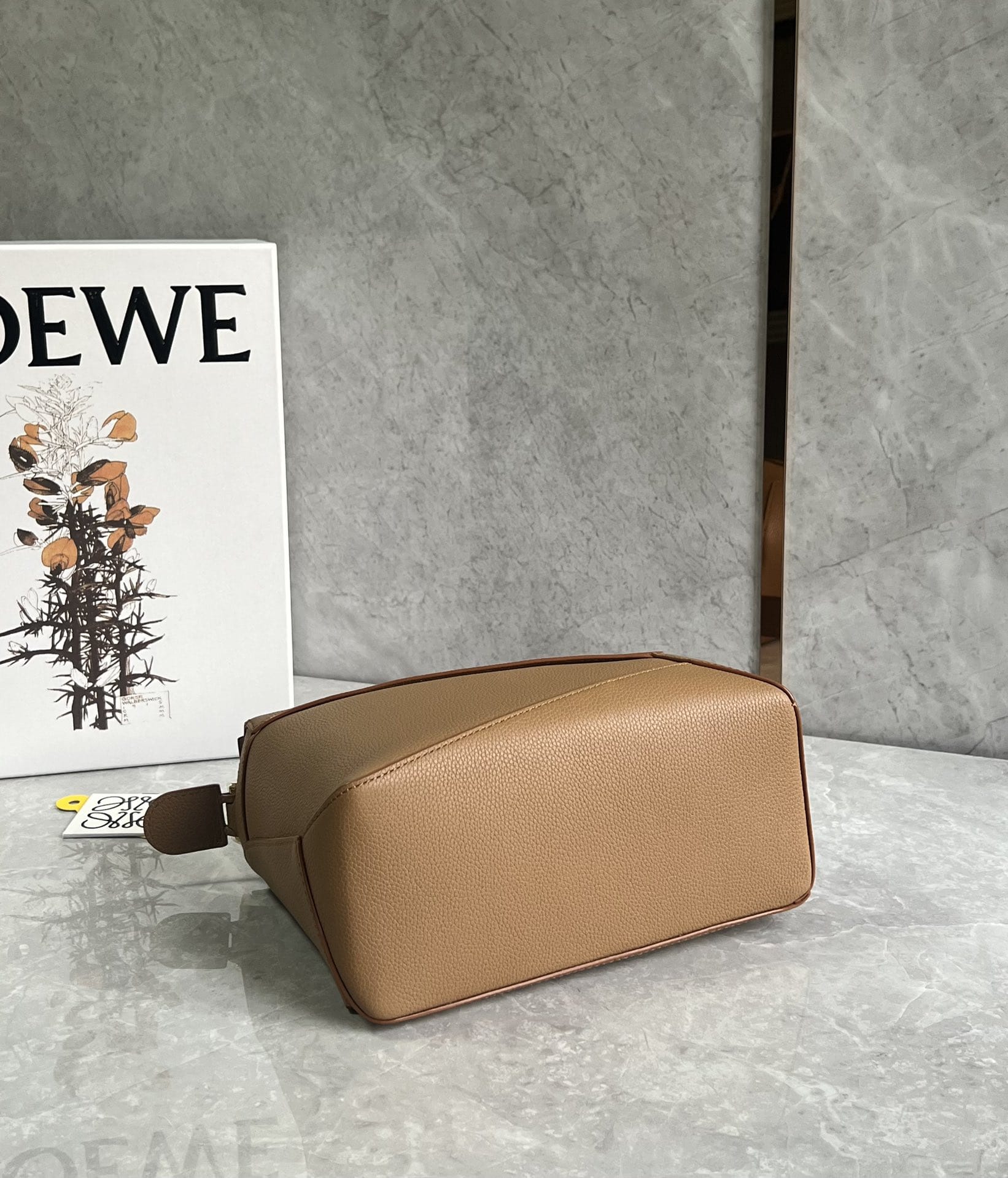 LOEWE Small Puzzle Bag In  Calfskin - Toffee