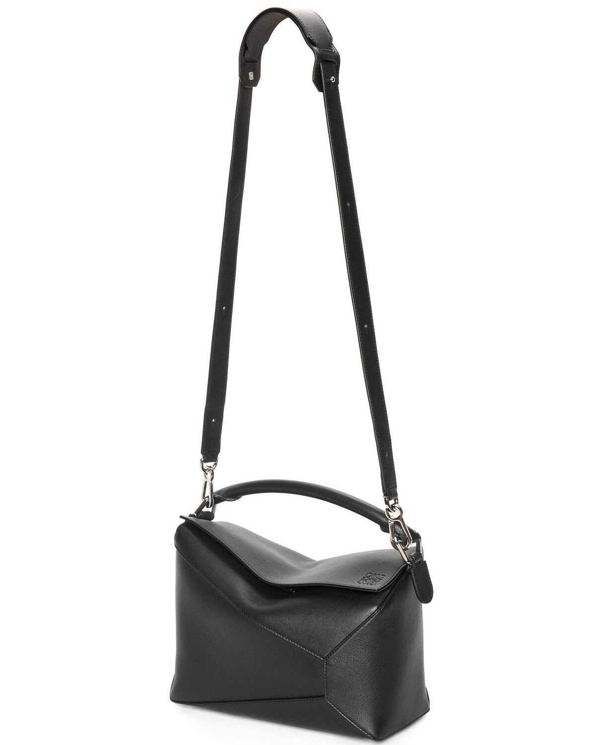 LOEWE Medium Puzzle Bag In  Calfskin - Black