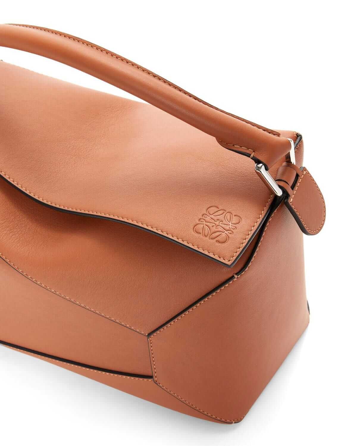 LOEWE Medium Puzzle Bag In  Calfskin - Tan