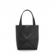 LOEWE Mini Puzzle Fold Tote Bag In Calfskin - Black