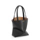 LOEWE Mini Puzzle Fold Tote Bag In Calfskin - Black