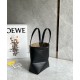 LOEWE Mini Puzzle Fold Tote Bag In Calfskin - Black