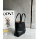 LOEWE Mini Puzzle Fold Tote Bag In Calfskin - Black