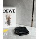 LOEWE Mini Puzzle Fold Tote Bag In Calfskin - Black