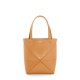 LOEWE Mini Puzzle Fold Tote Bag In Calfskin - Warm Desert