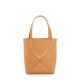 LOEWE Mini Puzzle Fold Tote Bag In Calfskin - Warm Desert