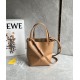 LOEWE Mini Puzzle Fold Tote Bag In Calfskin - Warm Desert