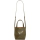 LOEWE Mini Puzzle Fold Tote Bag In Calfskin - Dark Khaki Green