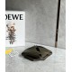 LOEWE Mini Puzzle Fold Tote Bag In Calfskin - Dark Khaki Green