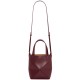 LOEWE Mini Puzzle Fold Tote Bag In Calfskin - Dark Burgundy