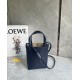 LOEWE Mini Puzzle Fold Tote Bag In Calfskin - Abyss Blue