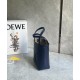 LOEWE Mini Puzzle Fold Tote Bag In Calfskin - Abyss Blue