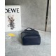 LOEWE Mini Puzzle Fold Tote Bag In Calfskin - Abyss Blue