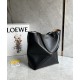 LOEWE Medium Puzzle Fold Tote Bag In Calfskin - Black