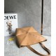 LOEWE Medium Puzzle Fold Tote Bag In Calfskin - Warm Desert