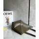 LOEWE Medium Puzzle Fold Tote Bag In Calfskin - Dark Khaki Green