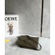 LOEWE Medium Puzzle Fold Tote Bag In Calfskin - Dark Khaki Green