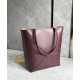 LOEWE Medium Puzzle Fold Tote Bag In Calfskin - Dark Burgundy