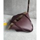 LOEWE Medium Puzzle Fold Tote Bag In Calfskin - Dark Burgundy