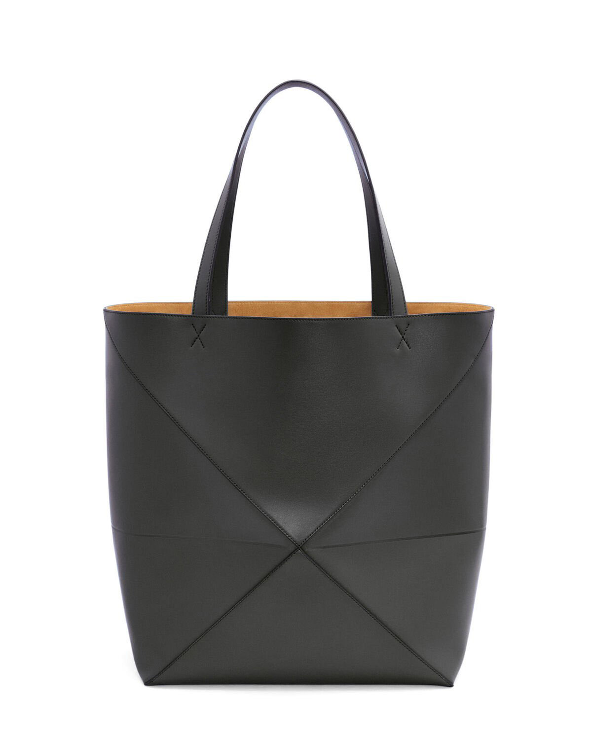 LOEWE XL Puzzle Fold Tote Bag In Calfskin - Black