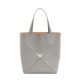 LOEWE XL Puzzle Fold Tote Bag In Calfskin - Pearl Grey