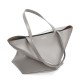 LOEWE XL Puzzle Fold Tote Bag In Calfskin - Pearl Grey