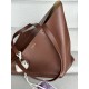 LOEWE XL Puzzle Fold Tote Bag In Calfskin - Brownie