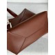 LOEWE XL Puzzle Fold Tote Bag In Calfskin - Brownie