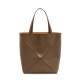 LOEWE XL Puzzle Fold Tote Bag In Calfskin - Umber