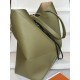 LOEWE XL Puzzle Fold Tote Bag In Calfskin - Olive