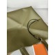 LOEWE XL Puzzle Fold Tote Bag In Calfskin - Olive