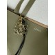 LOEWE XL Puzzle Fold Tote Bag In Calfskin - Olive