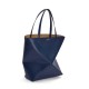 LOEWE XL Puzzle Fold Tote Bag In Calfskin - Abyss Blue