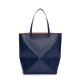 LOEWE XL Puzzle Fold Tote Bag In Calfskin - Abyss Blue