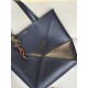 LOEWE XL Puzzle Fold Tote Bag In Calfskin - Abyss Blue