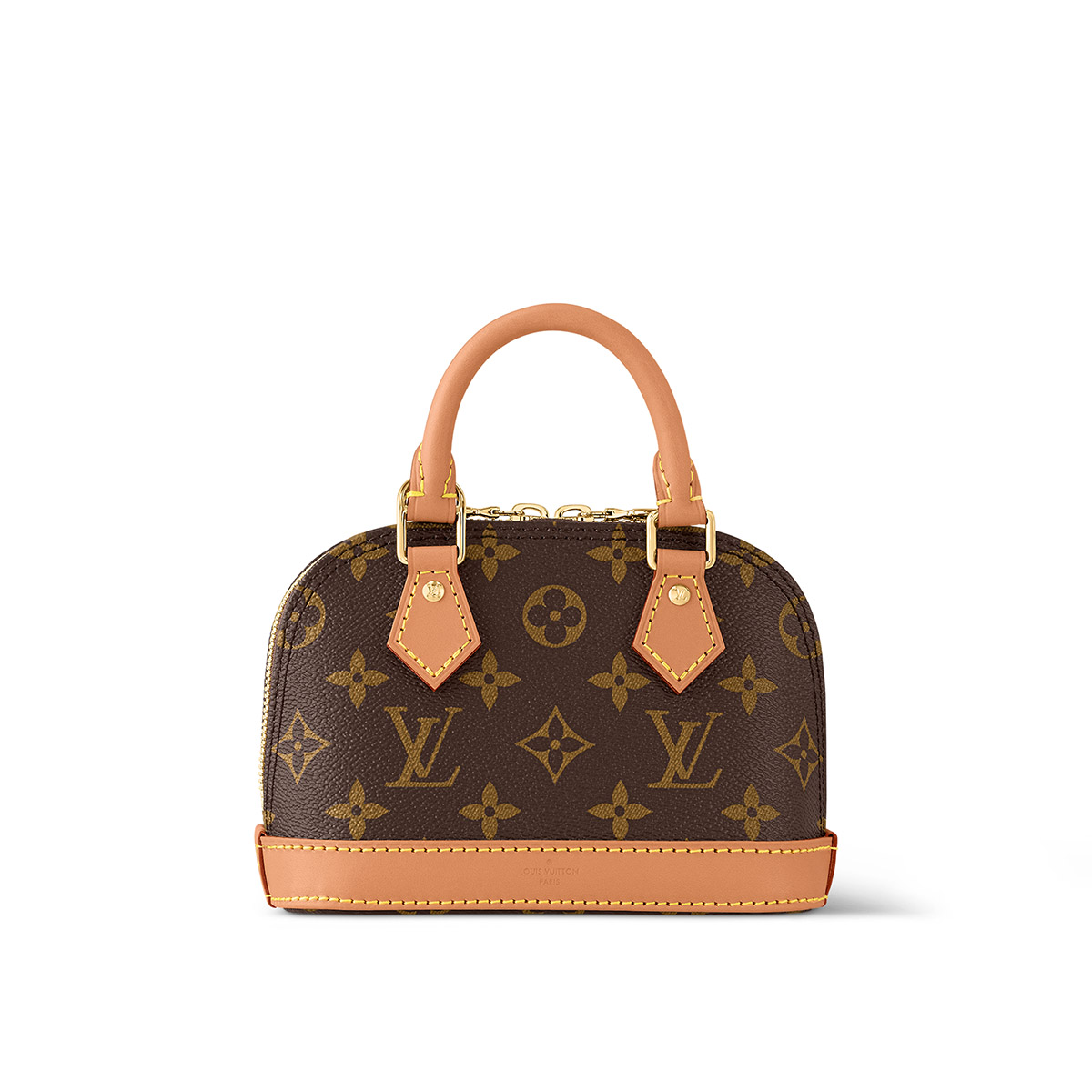 Louis Vuitton Nano Alma Handbag in Monogram Coated Canvas