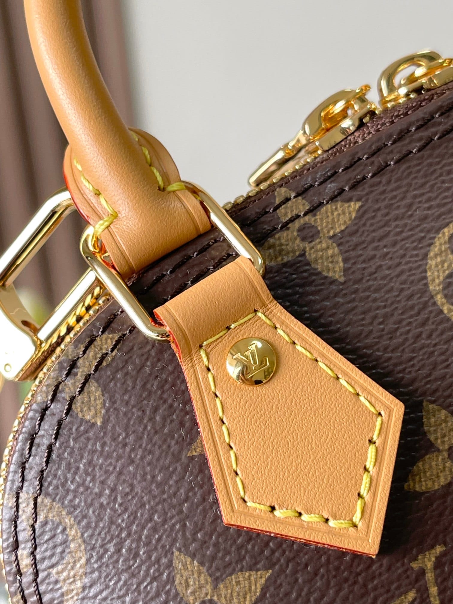 Louis Vuitton Nano Alma Handbag in Monogram Coated Canvas