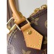 Louis Vuitton Nano Alma Handbag in Monogram Coated Canvas