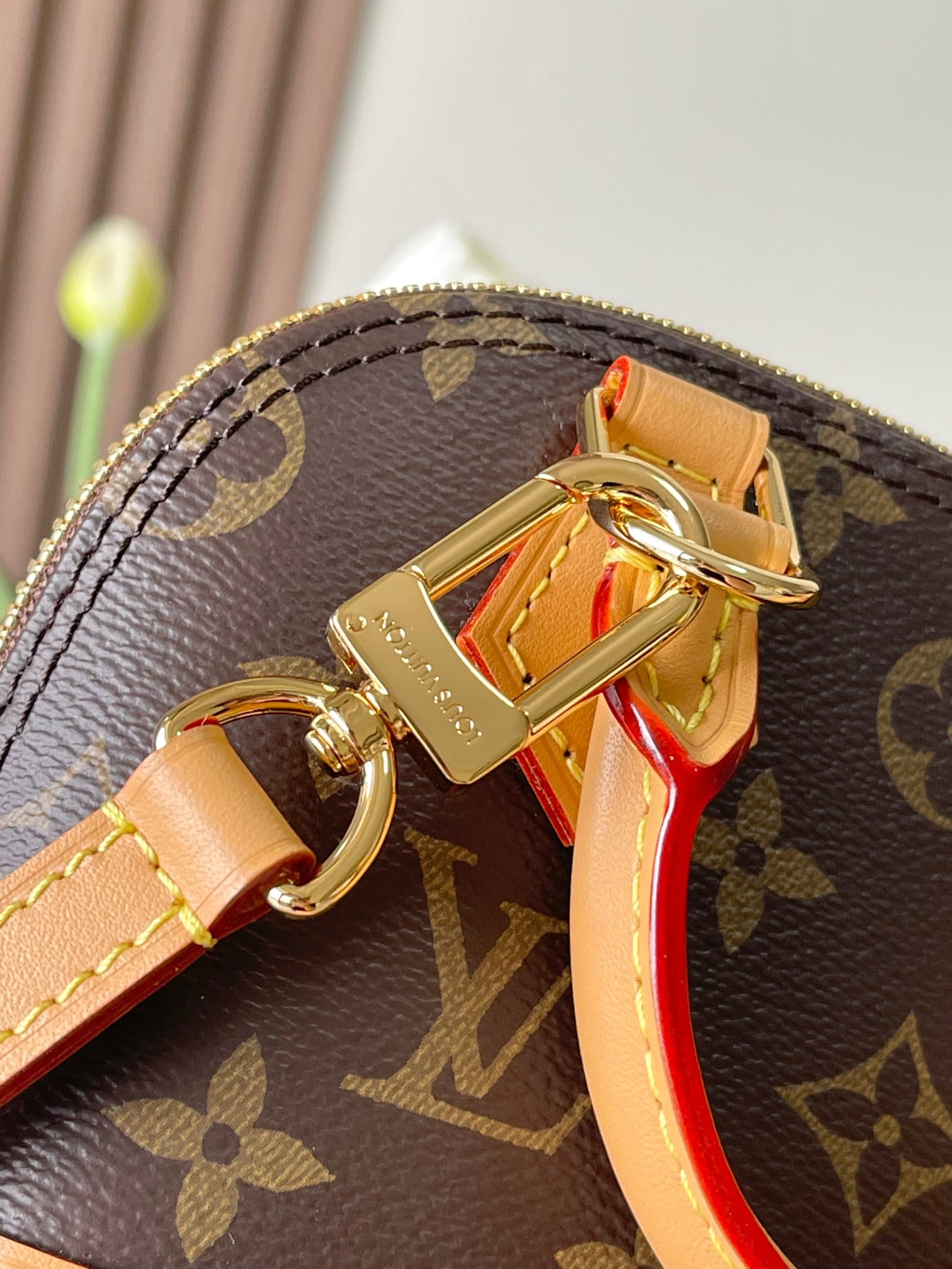 Louis Vuitton Nano Alma Handbag in Monogram Coated Canvas