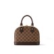 Louis Vuitton Alma BB Handbag in Damier Ebene Coated Canvas