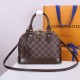 Louis Vuitton Alma BB Handbag in Damier Ebene Coated Canvas