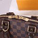 Louis Vuitton Alma BB Handbag in Damier Ebene Coated Canvas