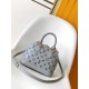 Louis Vuitton Alma BB Handbag in Smooth Calfskin - Grey & Monogram