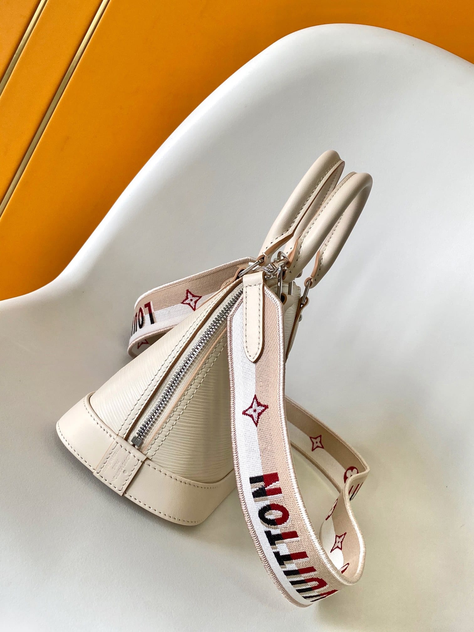 Louis Vuitton Alma BB Handbag in Epi Leather - Quartz