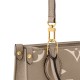 Louis Vuitton OnTheGo BB Toto Bag in Bicolor Monogram Empreinte Leather - Gray/Cream