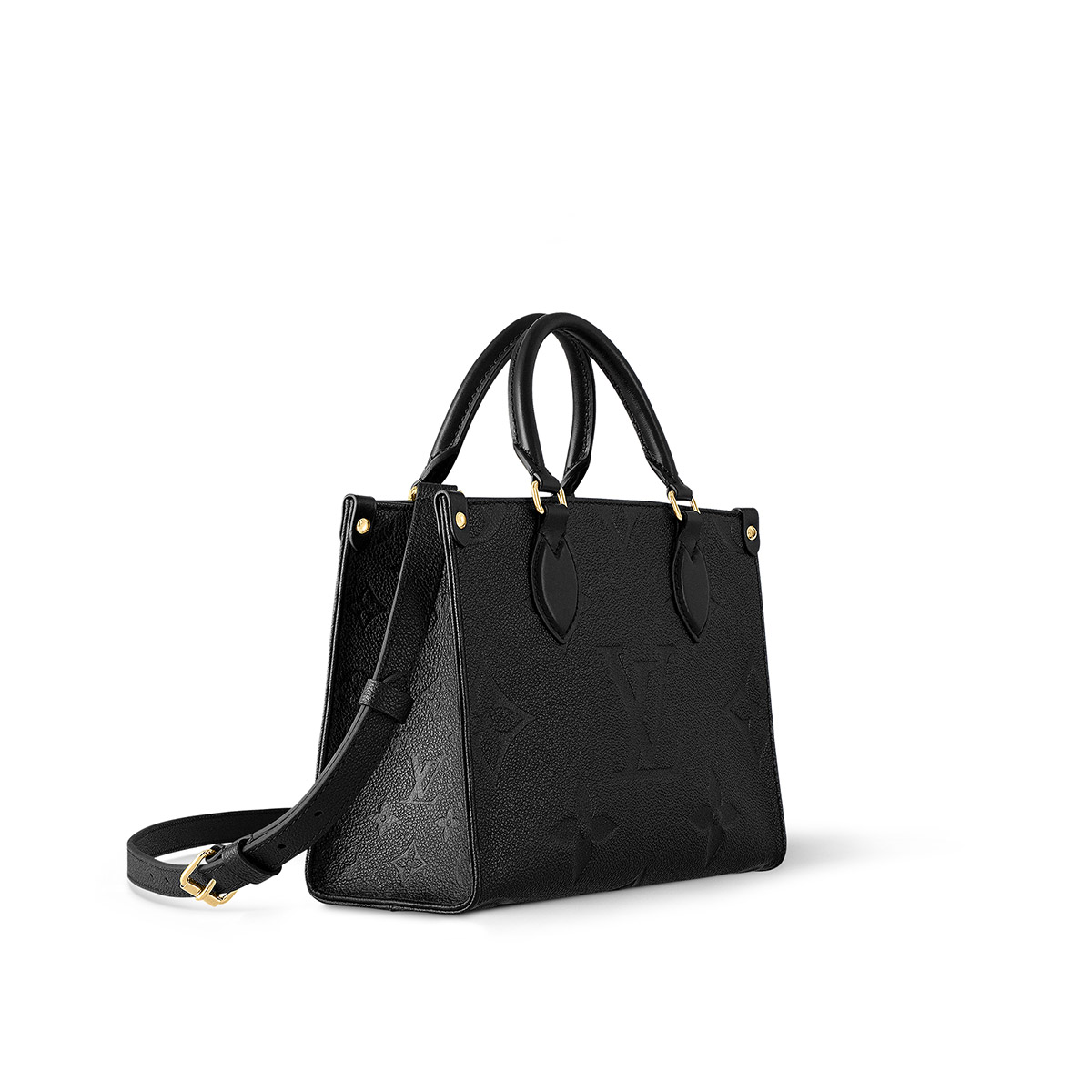 Louis Vuitton OnTheGo PM Toto Bag in Monogram Empreinte Leather - Black