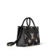 Louis Vuitton OnTheGo PM Toto Bag in Bicolor Monogram Empreinte Leather - Black/Beige